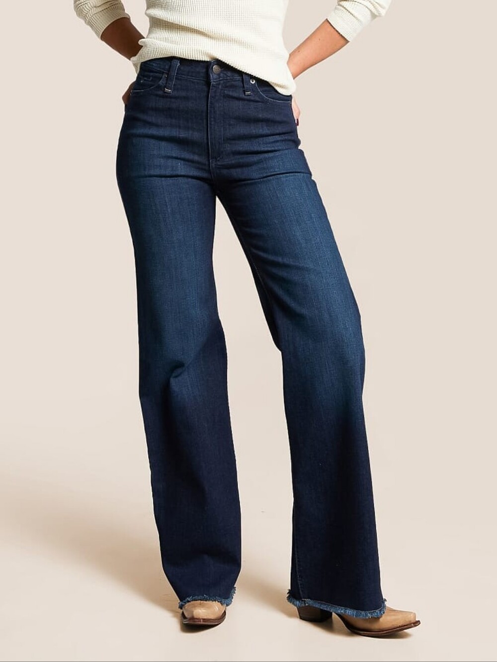 Kimes Ranch Olivia Dark Wash Wide Leg Jeans - Picture 2 of 6